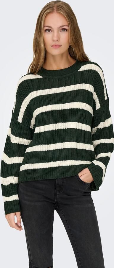 JDY Gebreide trui JUSTY L S STRIPE PULLOVER KNT NOOS - Foto 7