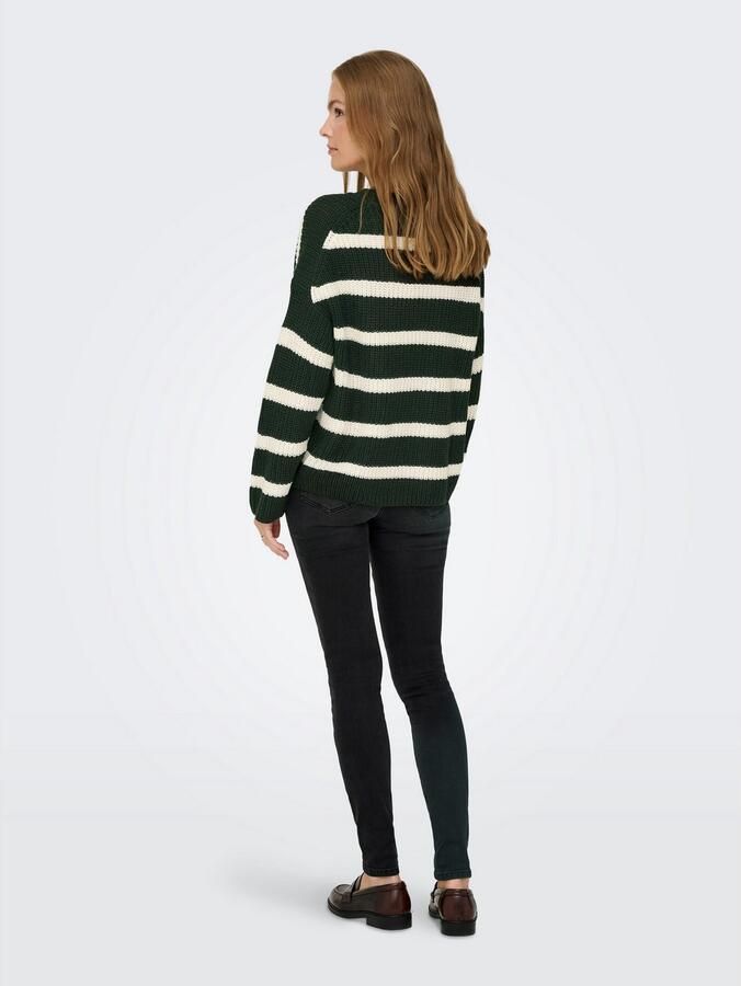 JDY Gebreide trui JUSTY L S STRIPE PULLOVER KNT NOOS - Foto 2
