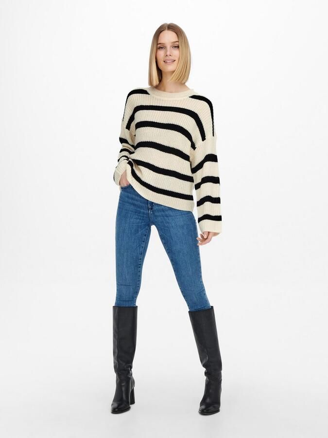 Jacqueline de Yong Crème Acryl Gebreide Kleding Herfst Winter Collectie Multicolor Dames - Foto 17