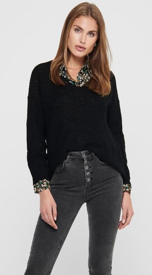 Jacqueline de Yong Zwarte Dames Gebreide Kleding Black Dames - Foto 10