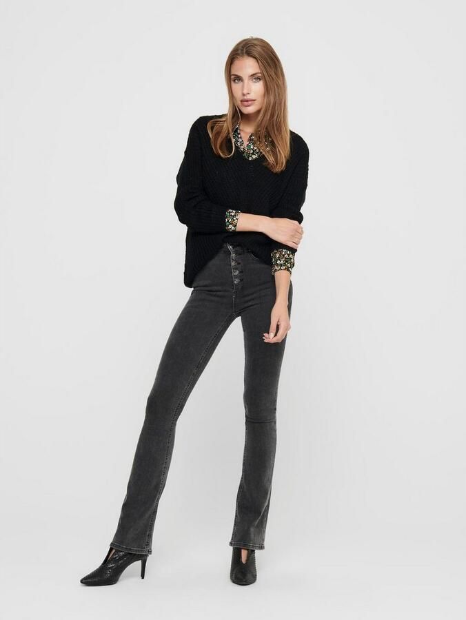 Jacqueline de Yong Zwarte Dames Gebreide Kleding Black Dames - Foto 5