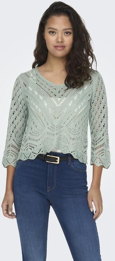 JDY Gebreide trui NEW SUN 3 4 CROPPED PULLOVER KNT NOOS - Foto 8