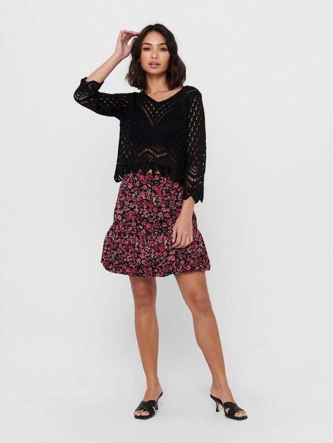 JDY Gebreide trui NEW SUN 3 4 CROPPED PULLOVER KNT NOOS