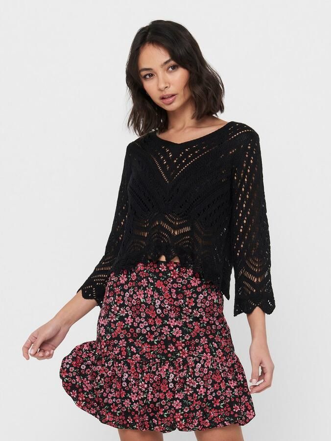 JDY Gebreide trui NEW SUN 3 4 CROPPED PULLOVER KNT NOOS - Foto 2