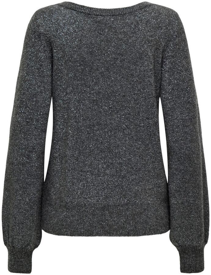 Jacqueline de Yong Glitter Kraag Ketting voor Vrouwen Gray Dames