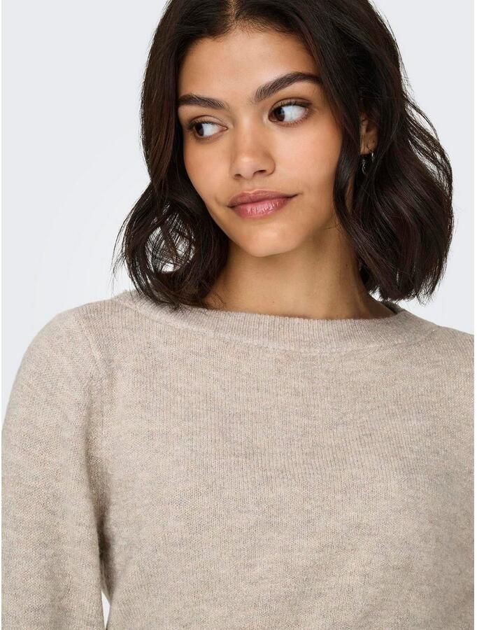 Jacqueline De Yong Rue Glitter Long Sleeve Boat Pullover