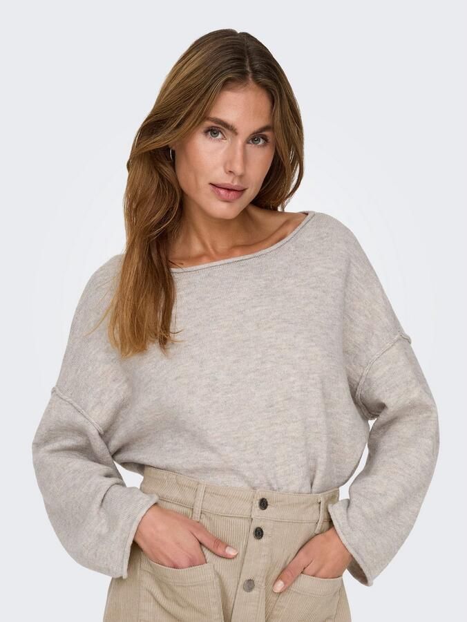 JDY Gebreide trui RUE LIFE L S BOAT NECK PULL KNT NOOS - Foto 3