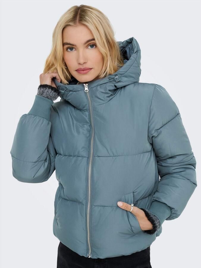 JDY Gewatteerde jas NEWERICA LIFE SHORT HOOD JKT OTW NOOS