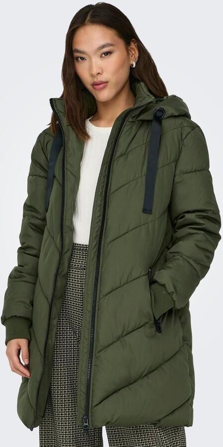 Jacqueline de Yong Jdyskylair gevoerde jas Green Dames - Foto 7