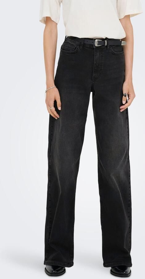 JDY High-waist jeans FELINA-FINA HW WIDE BLK JEANSDNM NOOS - Foto 6