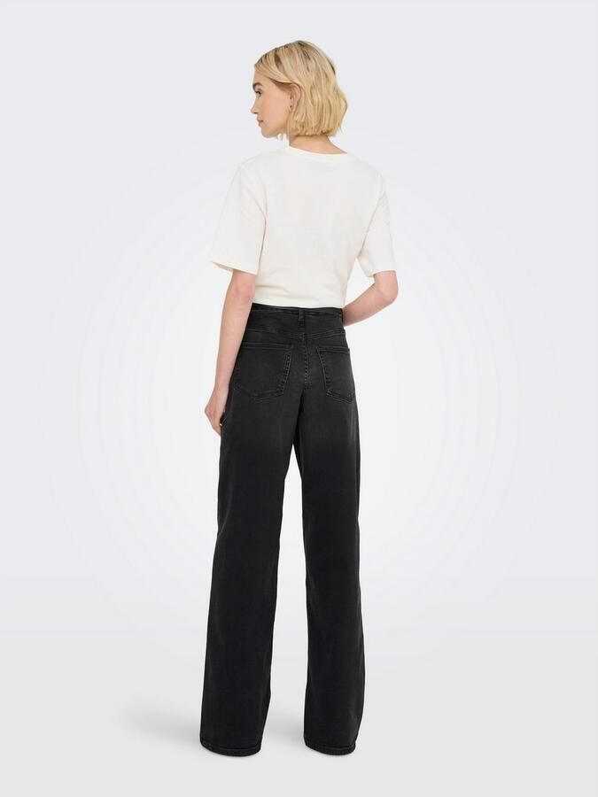 JDY High-waist jeans FELINA-FINA HW WIDE BLK JEANSDNM NOOS - Foto 5