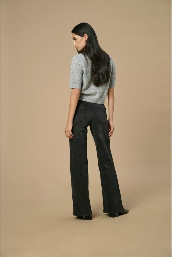 JDY High-waist jeans FELINA-FINA HW WIDE BLK JEANSDNM NOOS - Foto 6