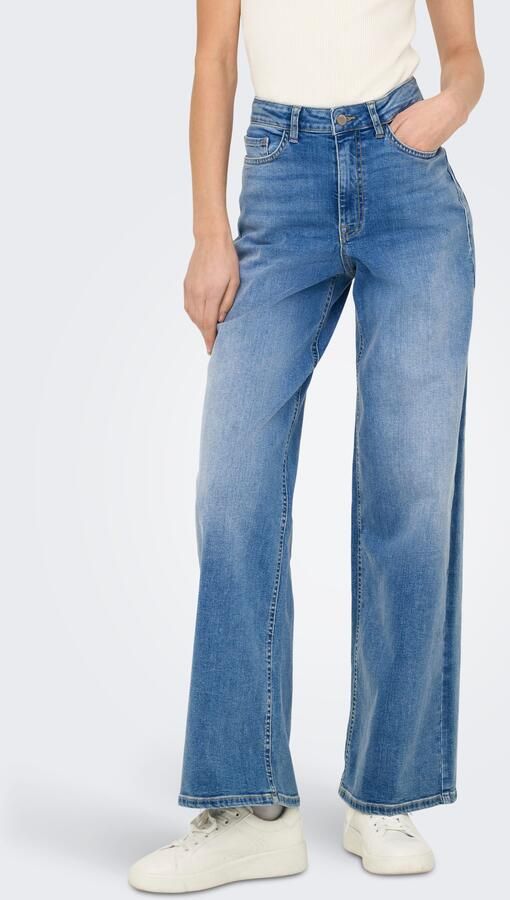 JDY High-waist jeans FELINA-FINA HW WIDE MED BLUE DNM NOOS - Foto 8