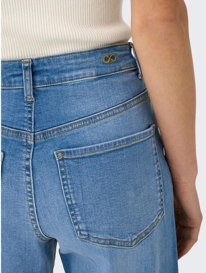 JDY High-waist jeans FELINA-FINA HW WIDE MED BLUE DNM NOOS - Foto 4