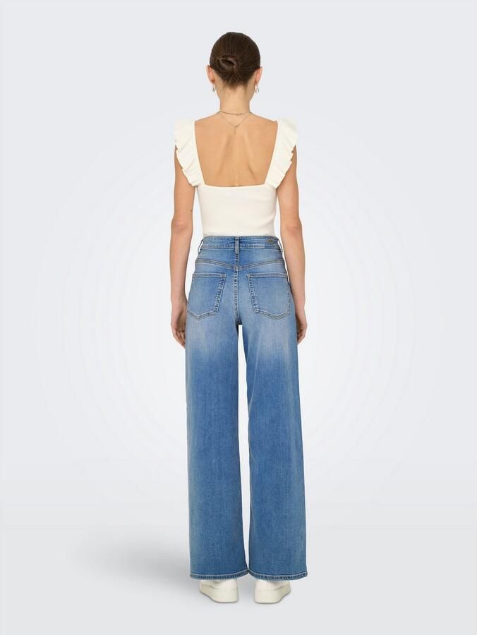 JDY High-waist jeans FELINA-FINA HW WIDE MED BLUE DNM NOOS - Foto 6
