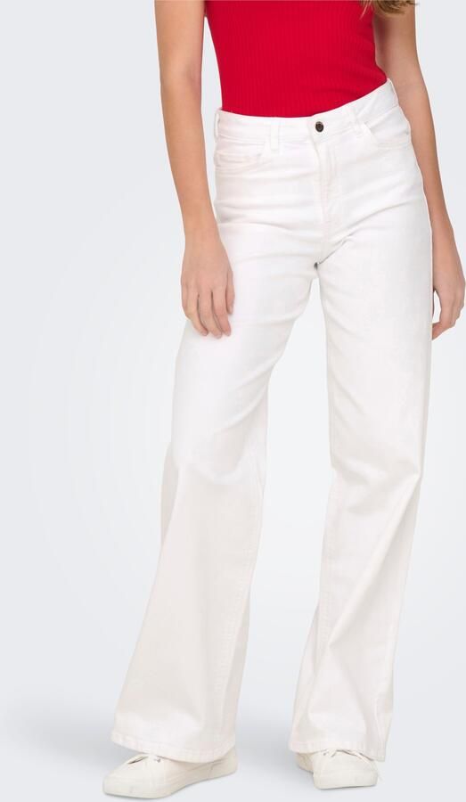 JDY High-waist jeans FELINA-FINA HW WIDE WHITEJNS DNM NOOS - Foto 8