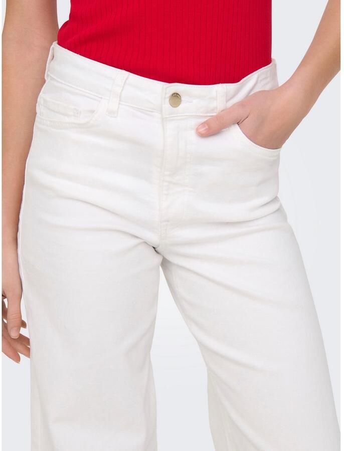 JDY High-waist jeans FELINA-FINA HW WIDE WHITEJNS DNM NOOS - Foto 3