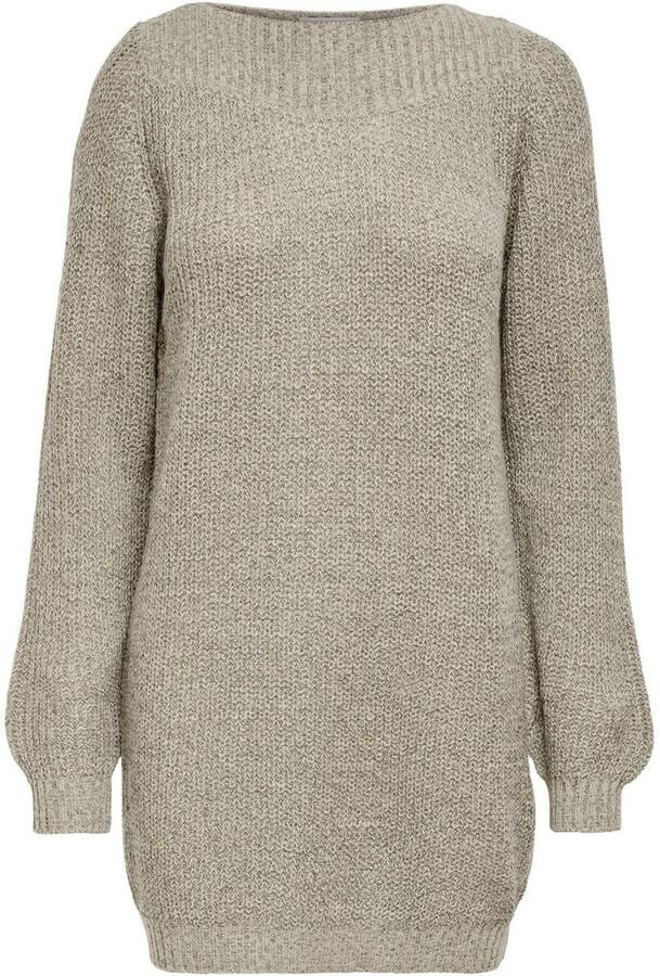Jacqueline de Yong Beige Boothals Sweater Jurk Beige Dames - Foto 5