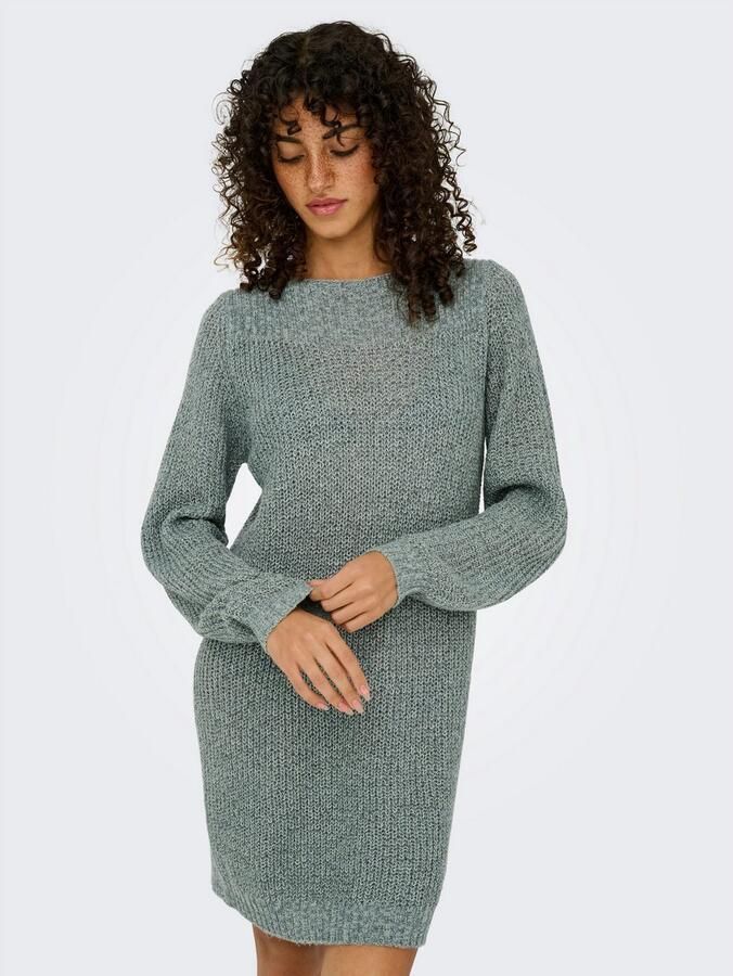 JDY Mini-jurk WHITNEY MEGAN L S BOAT DRESS KNT NOOS - Foto 6