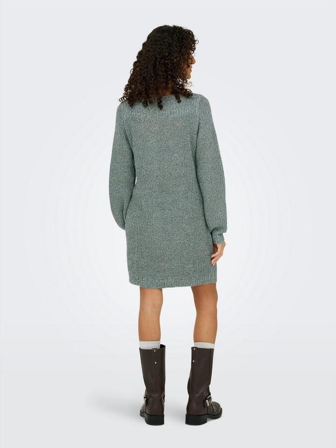 JDY Mini-jurk WHITNEY MEGAN L S BOAT DRESS KNT NOOS - Foto 7