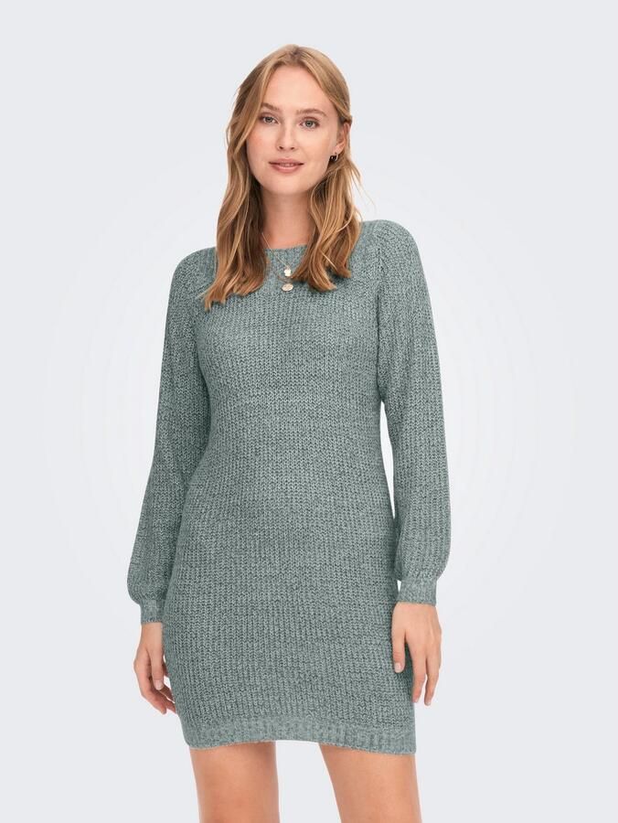 JDY Mini-jurk WHITNEY MEGAN L S BOAT DRESS KNT NOOS - Foto 8
