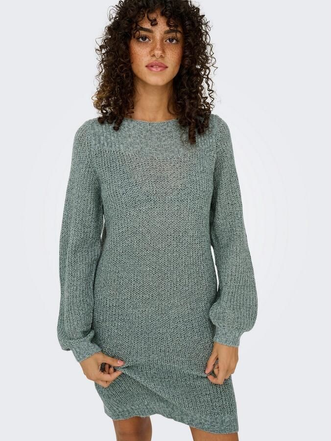 JDY Mini-jurk WHITNEY MEGAN L S BOAT DRESS KNT NOOS - Foto 10