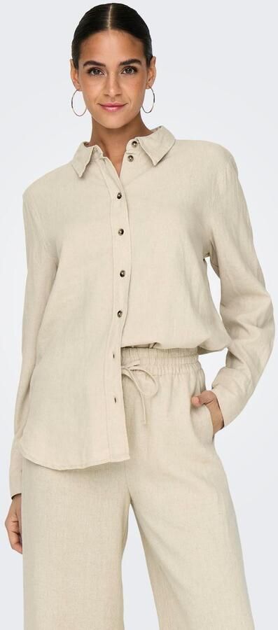 JDY Overhemdblouse SAY L S LINEN LOOSE SHIRT WVN NOOS - Foto 5