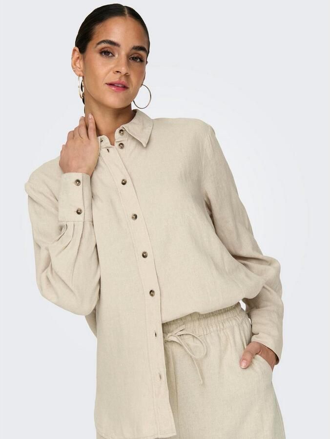 JDY Overhemdblouse SAY L S LINEN LOOSE SHIRT WVN NOOS - Foto 2