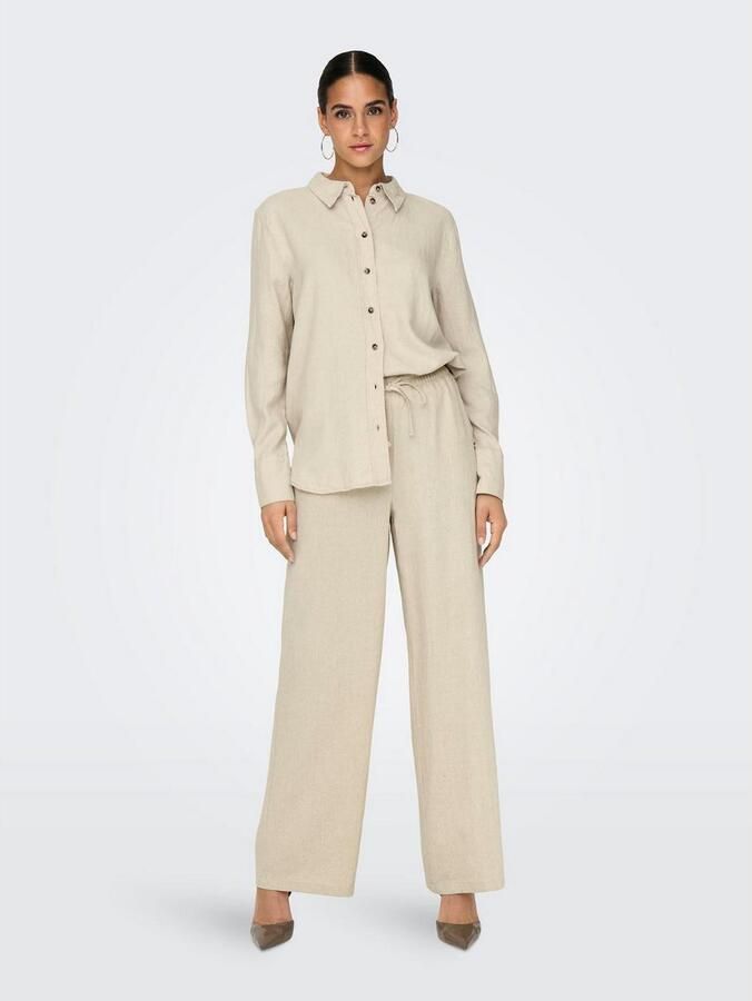 JDY Overhemdblouse SAY L S LINEN LOOSE SHIRT WVN NOOS - Foto 3