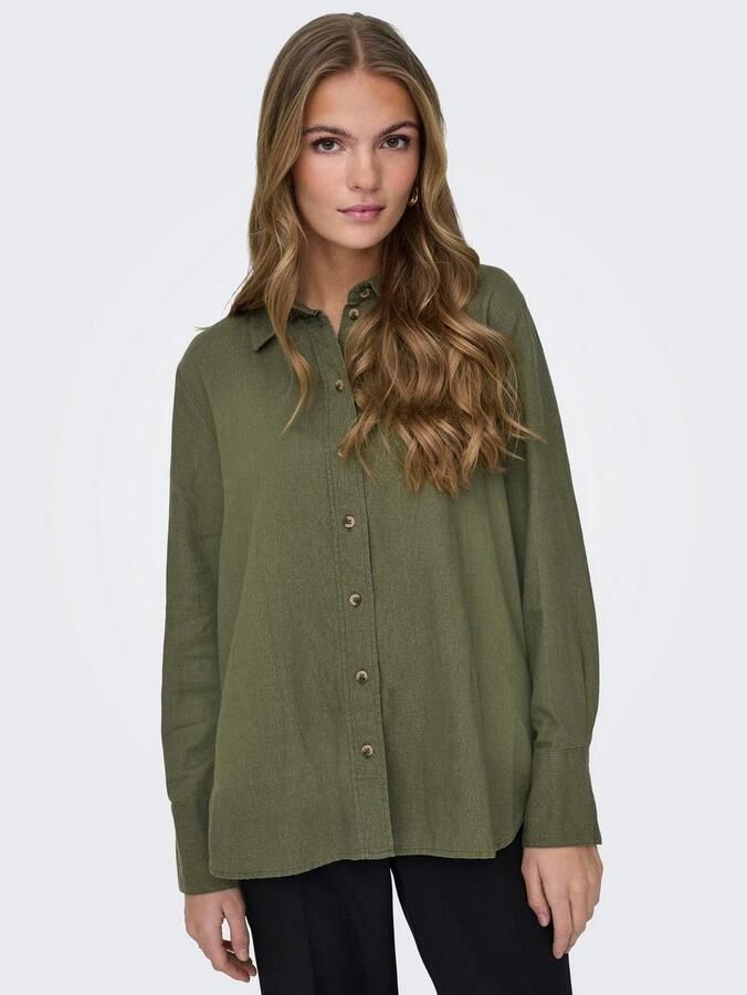 JDY Overhemdblouse SAY L S LINEN LOOSE SHIRT WVN NOOS - Foto 4