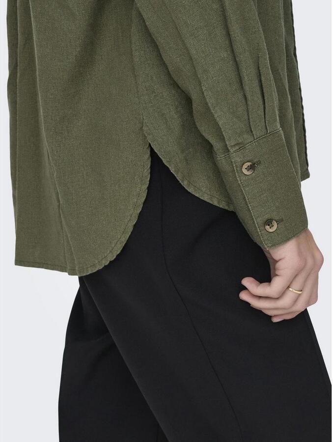 JDY Overhemdblouse SAY L S LINEN LOOSE SHIRT WVN NOOS - Foto 3