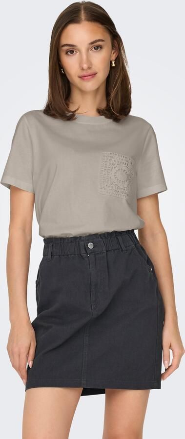 JDY Shirt met korte mouwen SELMA S S CROCHET POCKET TOP JRS NOOS - Foto 3