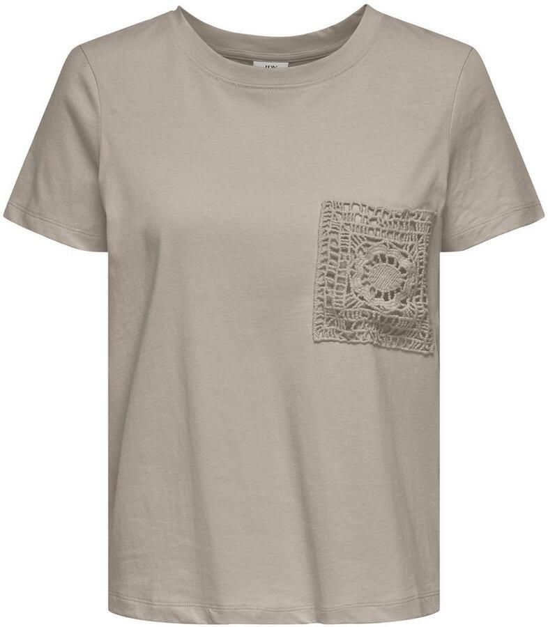 JDY Shirt met korte mouwen SELMA S S CROCHET POCKET TOP JRS NOOS