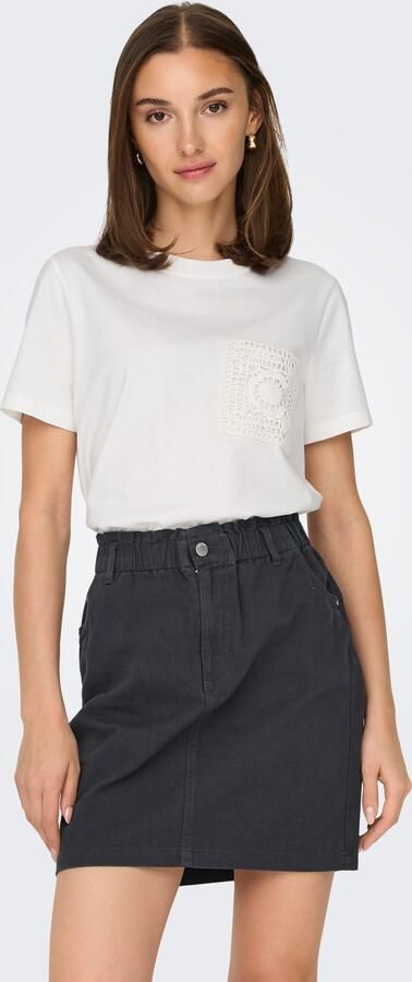 JDY Shirt met korte mouwen SELMA S S CROCHET POCKET TOP JRS NOOS - Foto 6