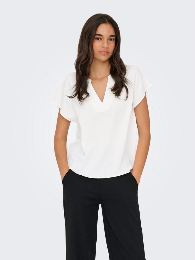 Jacqueline de Yong Leeuw Korte Mouw Top White Dames - Foto 10