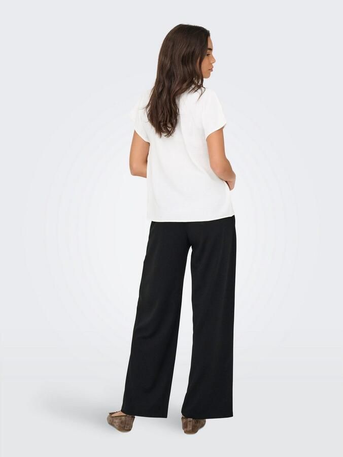 Jacqueline de Yong Leeuw Korte Mouw Top White Dames - Foto 12