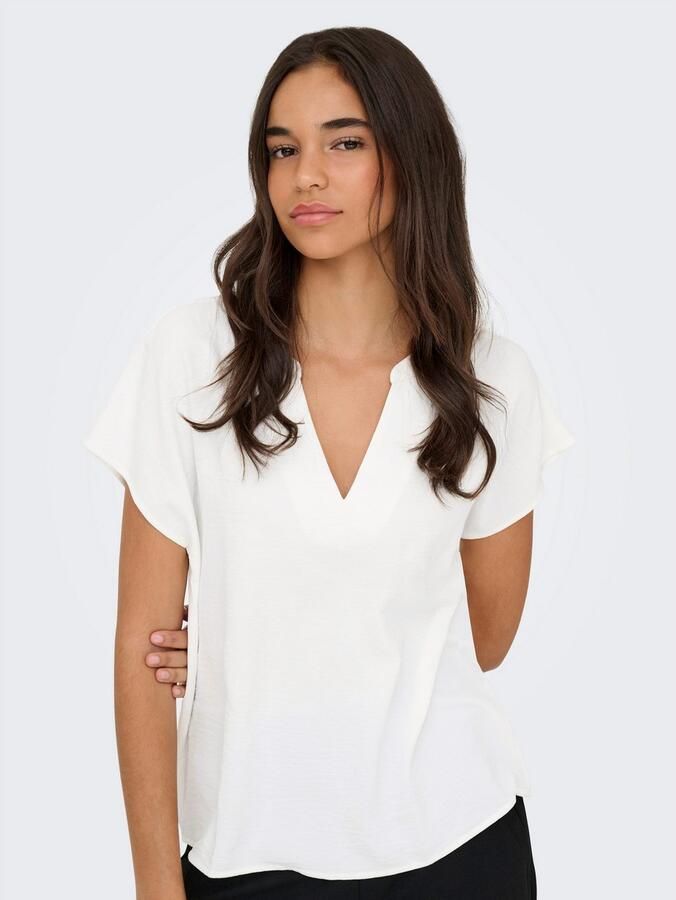 Jacqueline de Yong Leeuw Korte Mouw Top White Dames - Foto 13