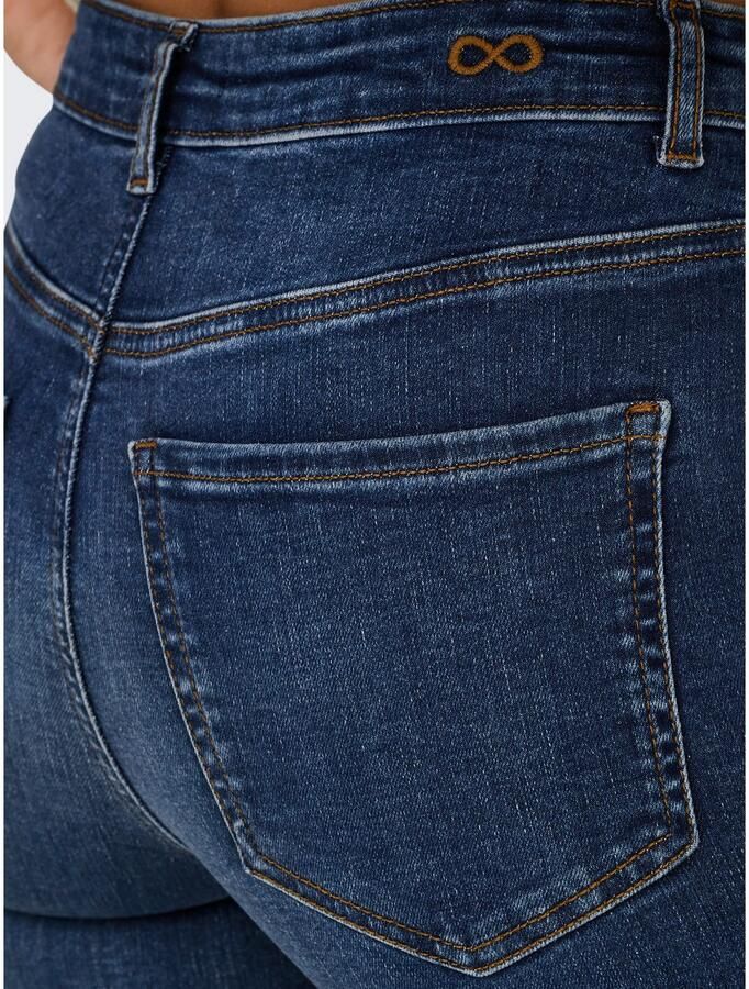JDY Skinny fit jeans FINA MW SKINNY ANK JNS DB NOOS DNM