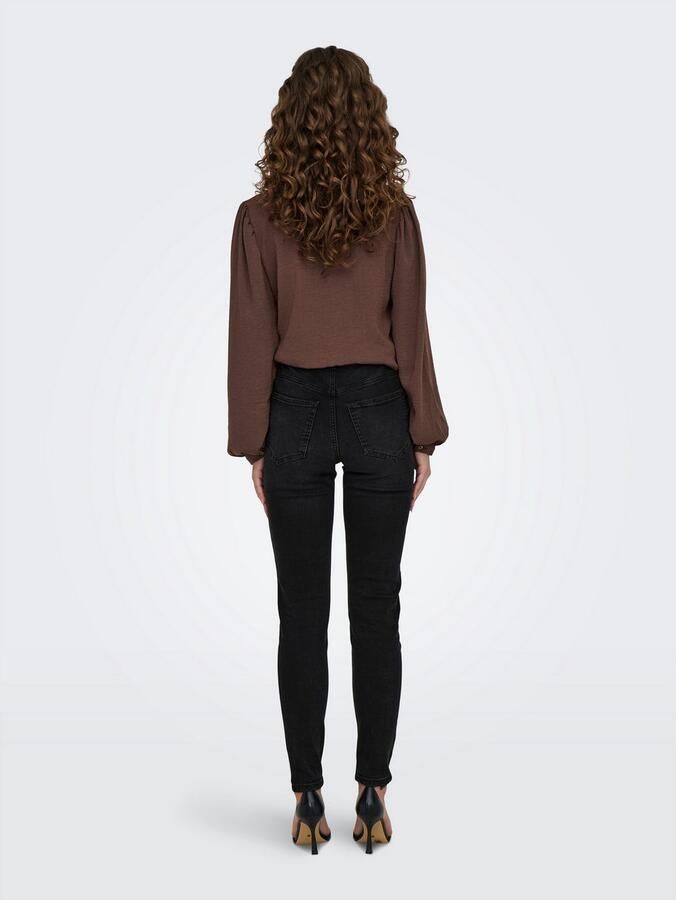 JDY Skinny fit jeans FINA MW SKINNY ANKLE JNS BLK DNM NOOS - Foto 6