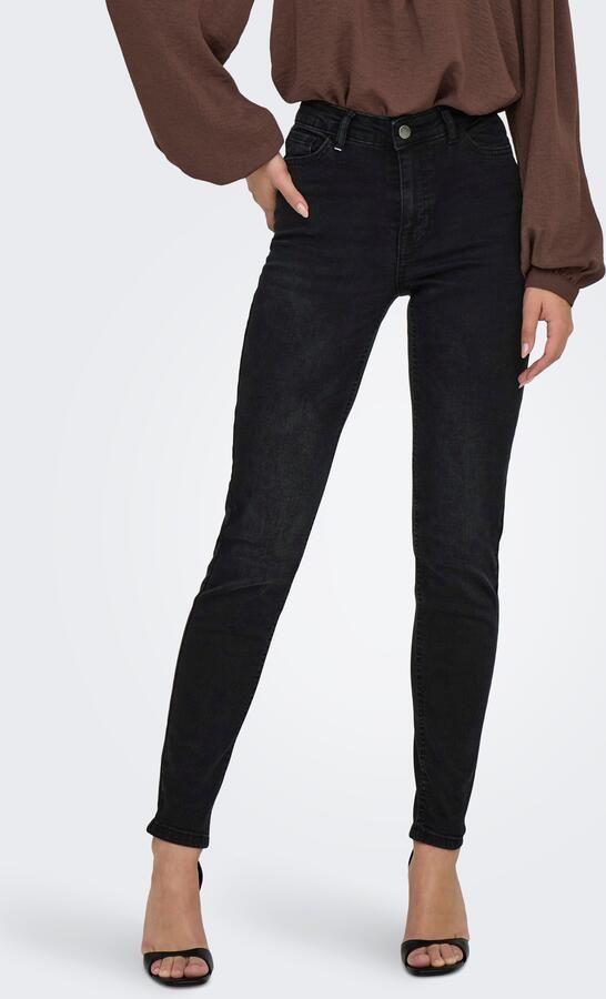 JDY Skinny fit jeans FINA MW SKINNY ANKLE JNS BLK DNM NOOS - Foto 4