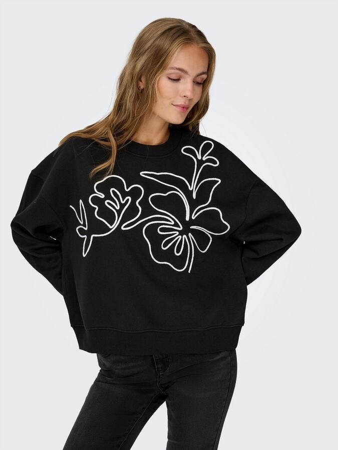 JDY Sweatshirt CANOA L S EMB SWEAT JRS NOOS - Foto 5