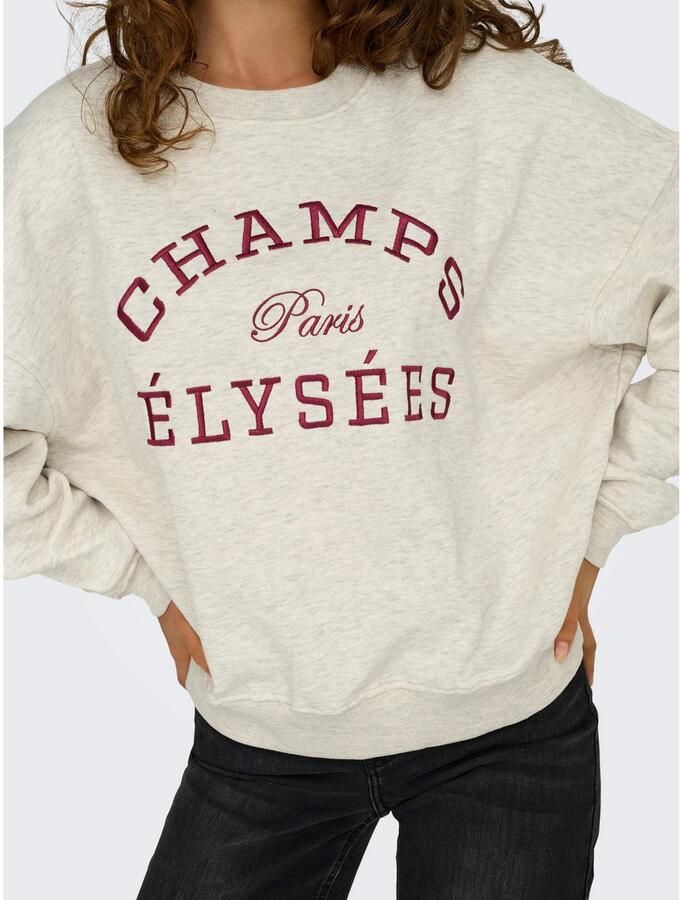 JDY Sweatshirt MESA L S O-NECK EMB SWEAT JRS NOOS - Foto 4