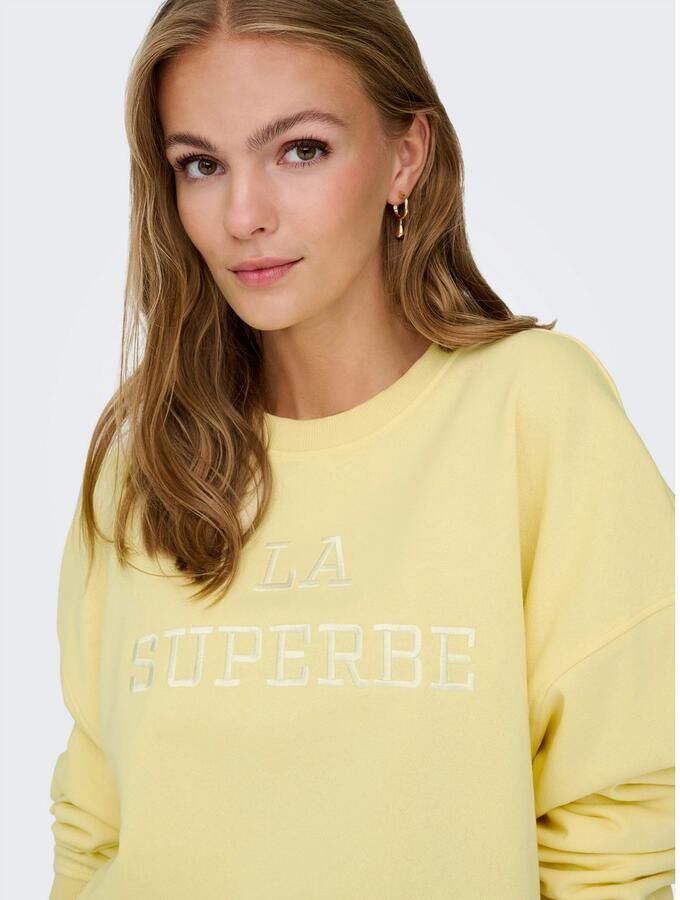 JDY Sweatshirt MESA L S O-NECK EMB SWEAT JRS NOOS - Foto 3