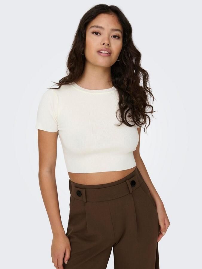 JDY Trui met korte mouwen CIRKELINE S S CROP TOP KNT NOOS - Foto 2