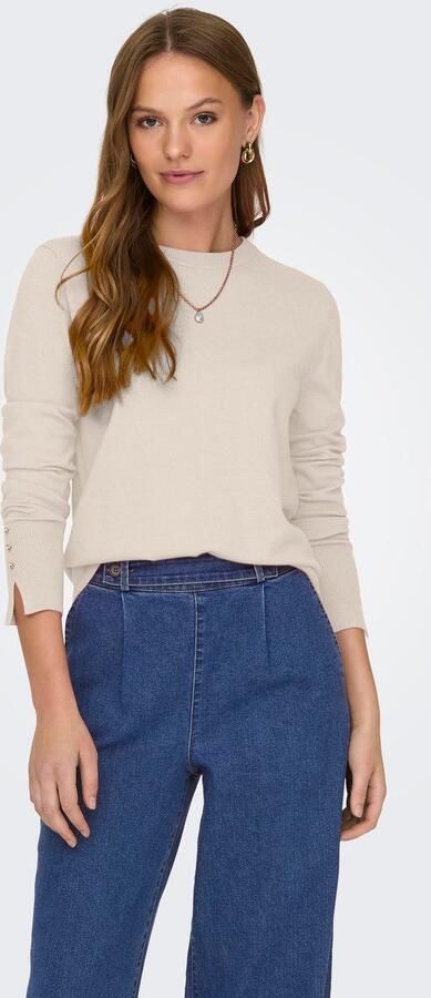 Jacqueline de Yong Crème Viscose Gebreide Kleding & T-Shirt Gray Dames - Foto 6