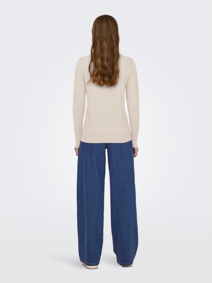 Jacqueline de Yong Crème Viscose Gebreide Kleding & T-Shirt Gray Dames - Foto 3