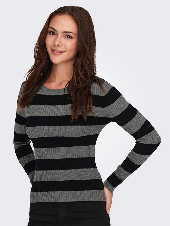 Jacqueline de Yong Grijze Viscose Top & T-Shirt Gray Dames - Foto 4