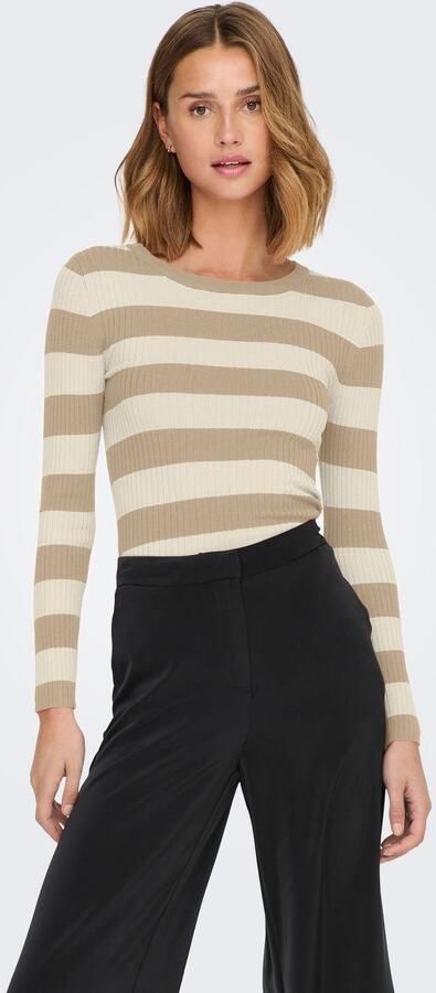 JDY Trui met ronde hals PLUM L S O-NECK PULLOVER KNT NOOS - Foto 7