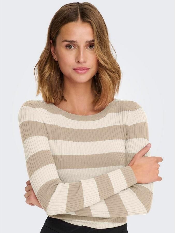 JDY Trui met ronde hals PLUM L S O-NECK PULLOVER KNT NOOS - Foto 4