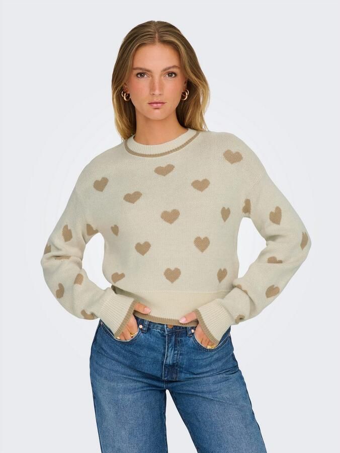 JDY Trui met ronde hals RO CE L S JACQ. PULLOVER KNT NOOS - Foto 3
